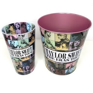 Taylor Swift The Eras Tour Tin Bucket and Cup FREE SHIPPING